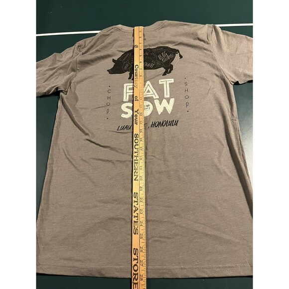 Local Motion Hawaii FatSow Butchery T-Shirt Tee MEDIUM Pig Honolulu Beach Tropic - Picture 5 of 6